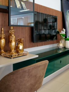 Painel ripado em revestimento metálico